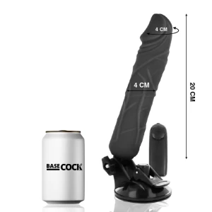 BASECOCK - REAALNE VIBRAATOR KAUGJUHTIMISEGA 20 CM